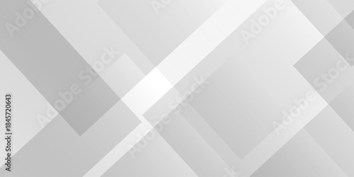 Abstract vector gray and white tech technology transparent square rectangle shape. seamless geometry paper triangle background. Space design concept. Decorative web layout design.
