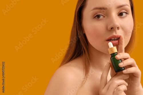 Beautiful young woman with ...