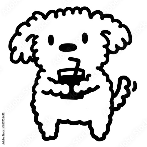 puppy relax and chill doodle draw