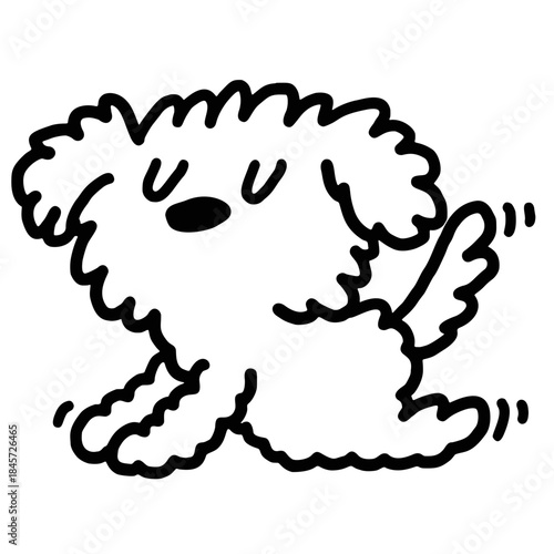 puppy relax and chill doodle draw