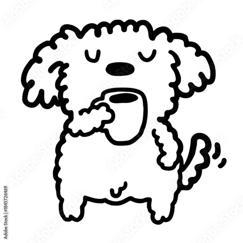 puppy relax and chill doodle draw