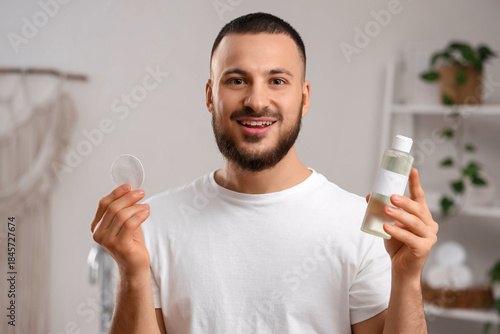 Handsome young happy man wi...