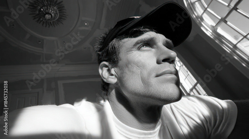 A worker sanding drywall jo...