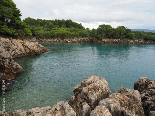 Küste der Insel Krk , der Adria und der kroatischen Küste