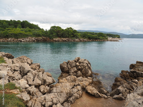 Küste der Insel Krk , der Adria und der kroatischen Küste