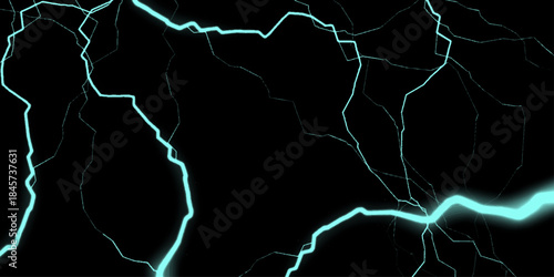 blue lightning in the night sky. Blue thunder lightning bolts against a dark background. Electric blue abstract fractal lightning streaks across a dark background, jagged, electric. purple lightning 
