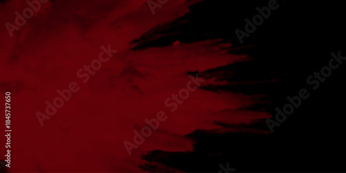 Abstract emerald, red smoke background for artistic design projects. Turquoise smoke clouds swirling on a dark background. Mysterious green smoke swirling in darkness creating an atmospheric.