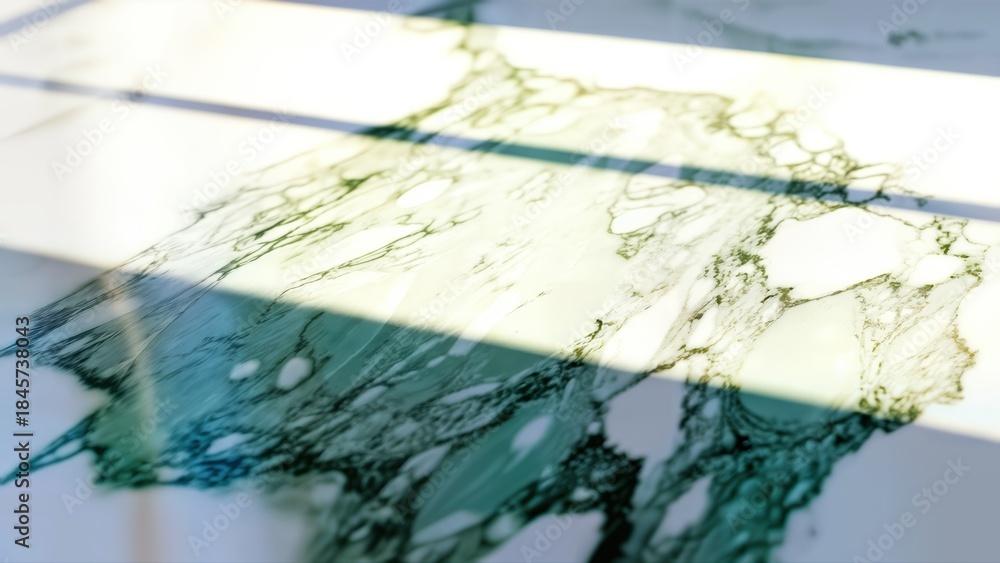 Obraz premium A closeup view of a shattered glass window with cracks and shards isolated on white background