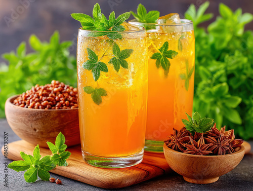 Pastis anise drink with water
