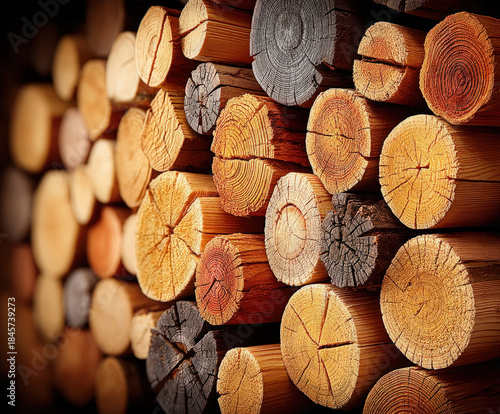 Sauna wood pile