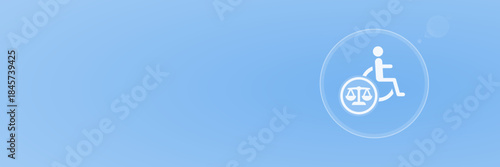 Behindertenrecht Inklusion Barrierefreiheit svg unter 60 kB copy space Vektor Header