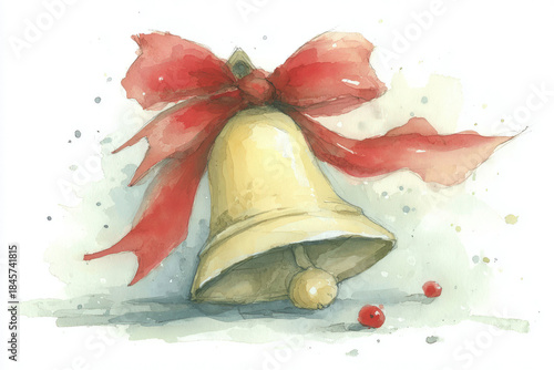 Watercolor of a single Chri...