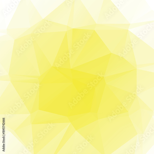 Yellow geometric low poly abstract background