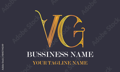 VG V Vg initial logo | initial based abstract modern minimal creative logo, vector template image. luxury logotype logo, real estate homie logo. typography logo. initials logo