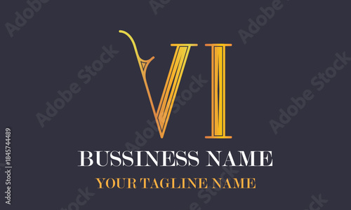 VI V Vi initial logo | initial based abstract modern minimal creative logo, vector template image. luxury logotype logo, real estate homie logo. typography logo. initials logo