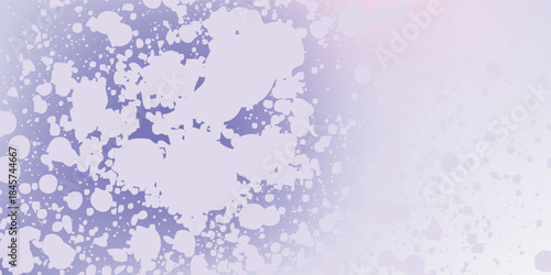 Soft Lavender and White Abstract Paint Splatter Grunge Texture Background.