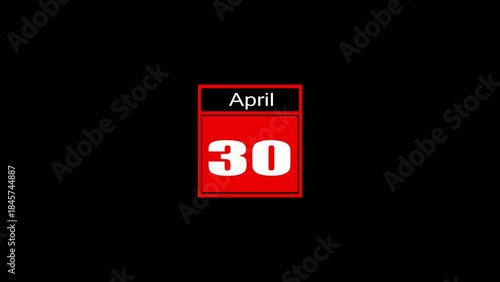 Calendar date block showing April 30 with red Generate title without using the word 