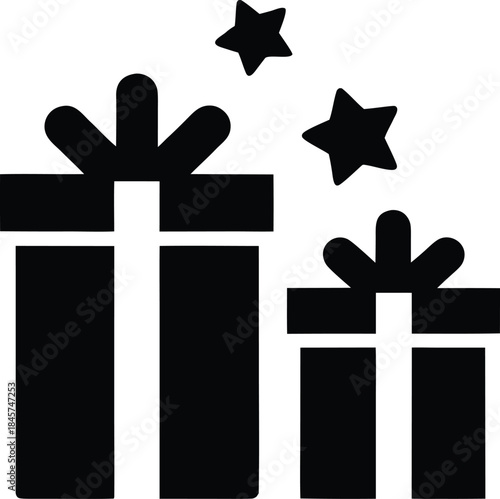 parade celebration gift line art vector illustration on transparent background