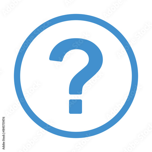 Question mark help circle. Information vector icon symbol
