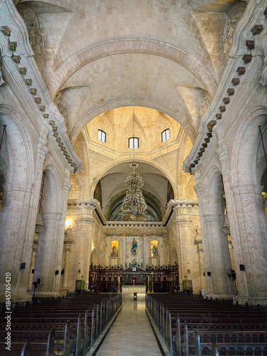 Interior of a Cathedral in Havana with Arches