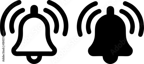 Notification Bell Alert Icon Set

