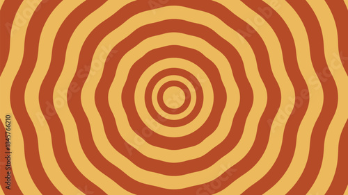 Vibrant concentric circles in warm orange and yellow hues