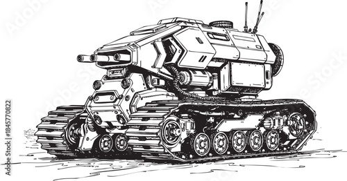 Futuristic all-terrain vehicle