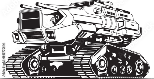 Futuristic all-terrain vehicle