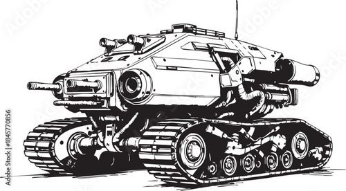 Futuristic all-terrain vehicle