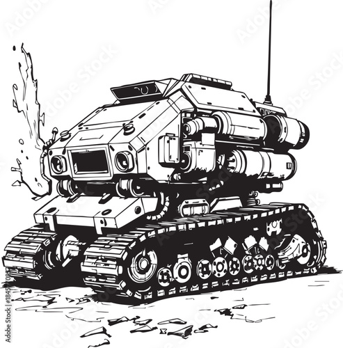 Futuristic all-terrain vehicle