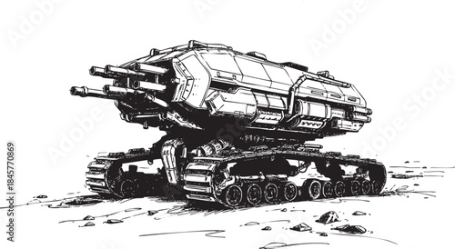 Futuristic all-terrain vehicle