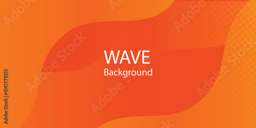 Abstract orange colorful curve background. Abstract color flowing wave with stylized blended line art background