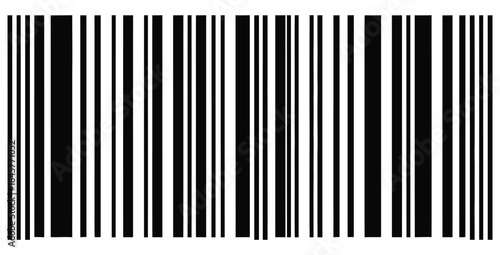 Black and white universal product code barcode graphic representing retail inventory and modern commerce data