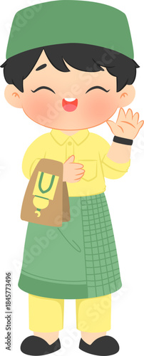 a boy celebrating Ramadan