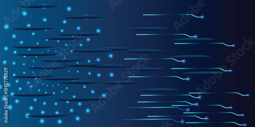 Abstract technology background. Digital innovation concept for your design.  Modern blue gradient shape design. Futuristic technology concept