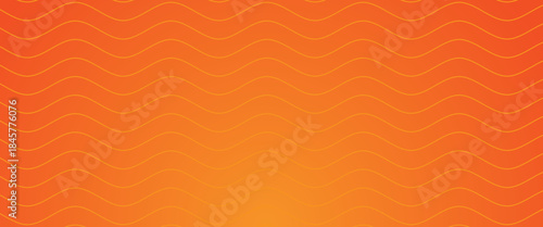 Vector abstract background with dynamic orange waves, lines and particles. vector
