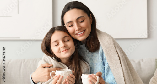 Little girl and her mother ...