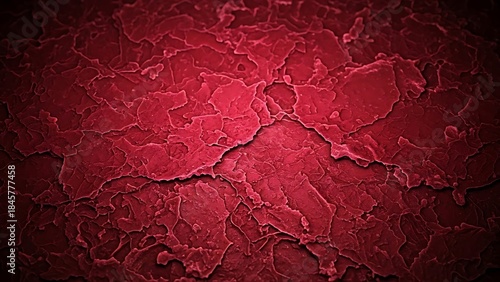 Highly magnified view of human skin cells showing a rough and textured surface