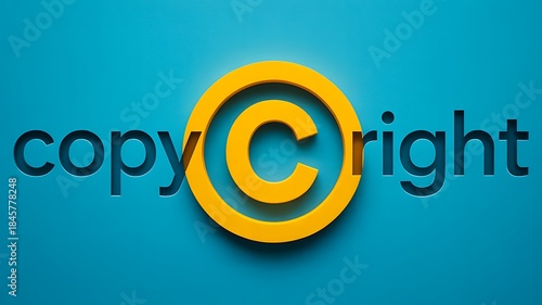Copyright protection and intellectual property rights concept
