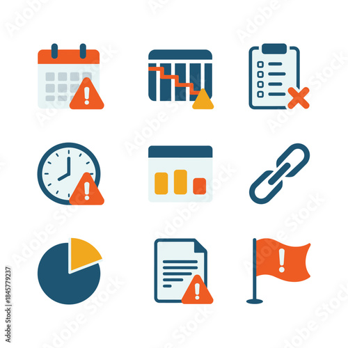 Insurance safety and emergency response icon set with people accident home shield policy alert flat vector illustration symbols