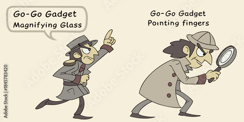 Go-Go Gadget Parody: Bumbling Cartoon Detectives