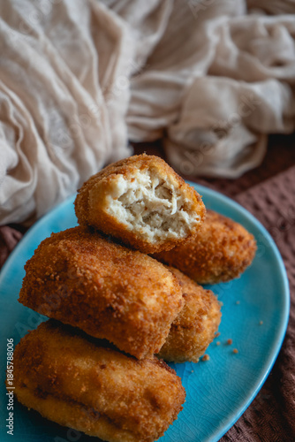 homemade recipe for croquettes with béchamel sauce