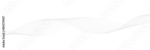 Abstract grey wave flowing across white backdrop. Dynamic sound wave design element for modern digital presentations. Vector illustration with smooth curves and energy.