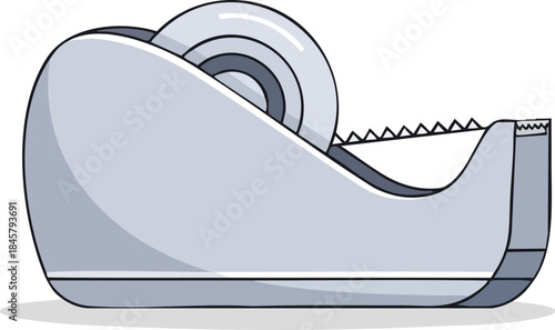 Adhesive Tape Dispenser Streamlined Design for Efficient Home or Office Use