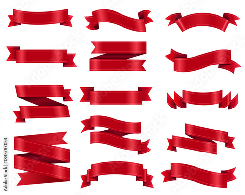 red ribbon set