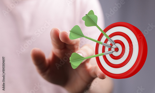 Image of a dartboard with t...