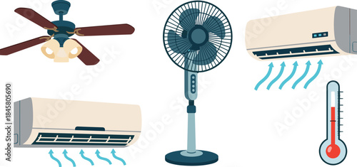 Various Home Cooling Appliances and Devices for Temperature Control