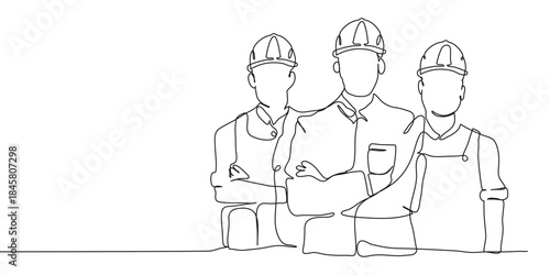 Top view cad drawing set for architectural projects, executive men standing and sitting, editable line vector,  line drawing back view man architect and foreman.