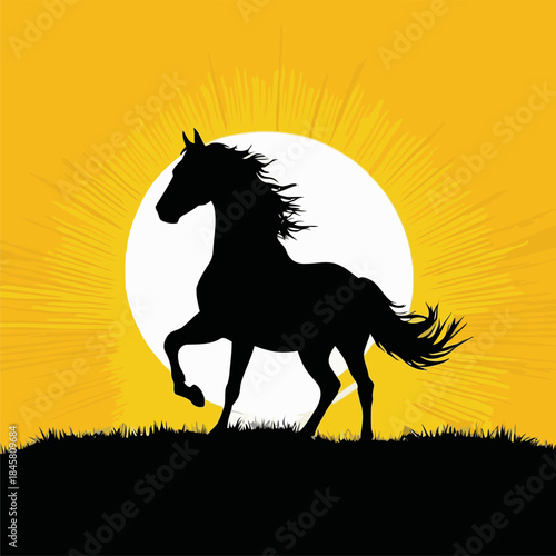 nice horse vector image