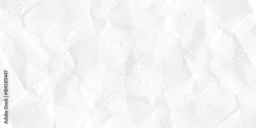 White crumpled paper texture background. Paper texture Crumpled White. Top view.